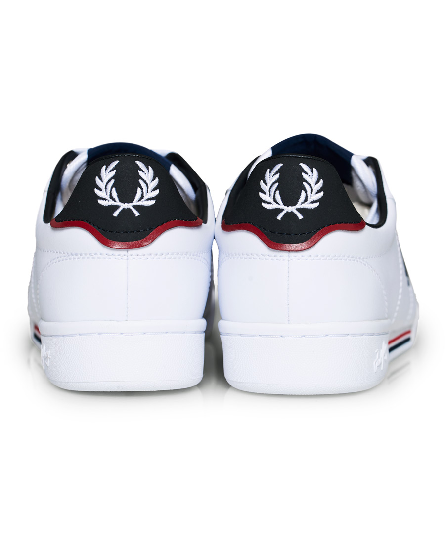 Herren | Fred Perry B722 Leather Sneaker White/Navy | Fred Perry | B722 Leather Sneaker White/Navy