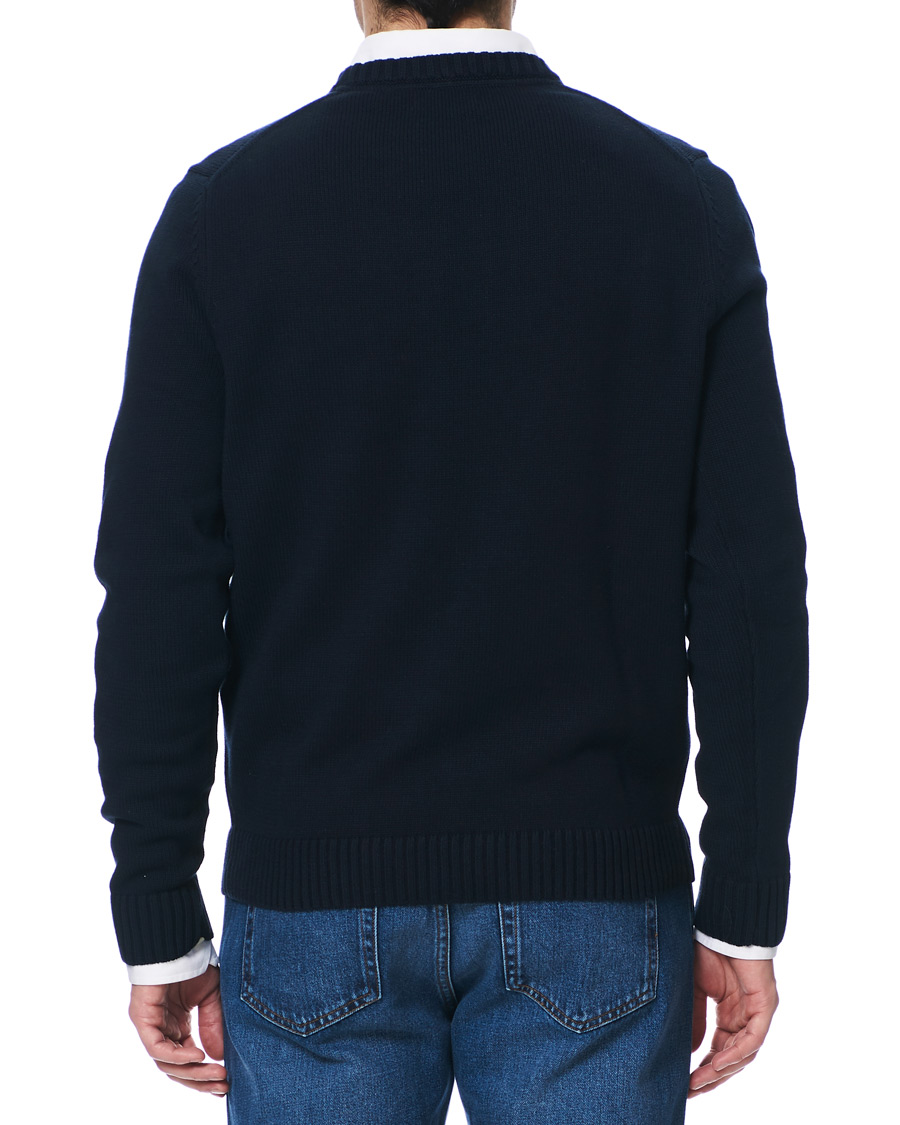 Herren | Pullover | Henri-Lloyd | Henri Lloyd Cross Flag Knitted Crew Neck Navy