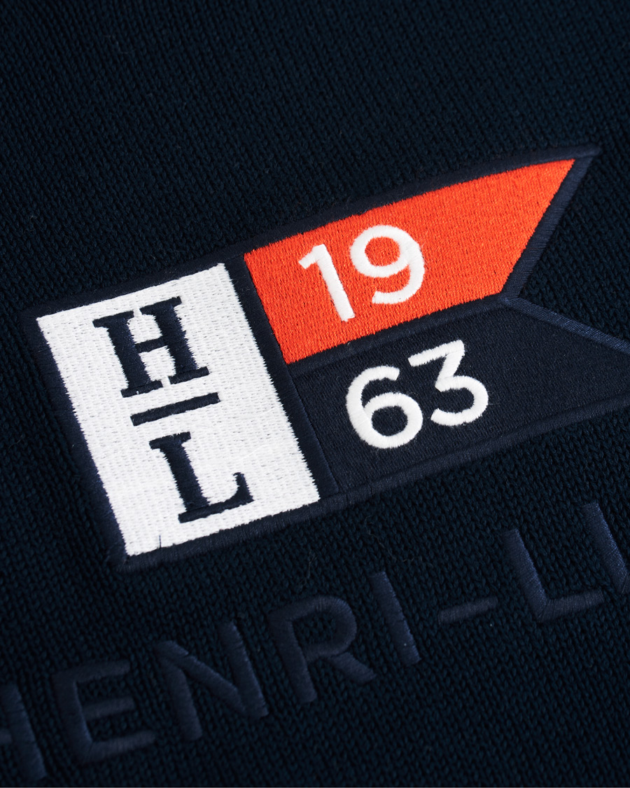 Herren | Pullover | Henri-Lloyd | Henri Lloyd Cross Flag Knitted Crew Neck Navy