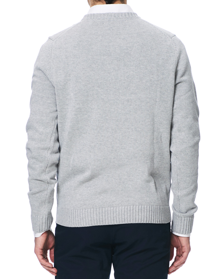 Herren | Pullover | Henri-Lloyd | Henri Lloyd Cross Flag Knitted Crew Neck Grey Melange