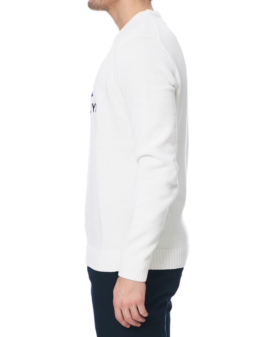 Herren | Pullover | Henri-Lloyd | Henri Lloyd Cross Flag Knitted Crew Neck Off White