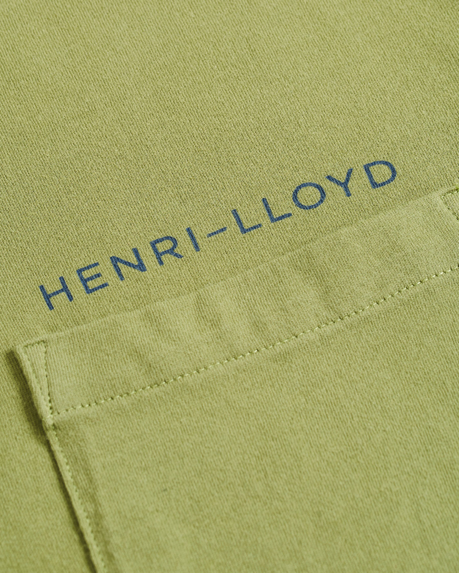 Herren | T-Shirts | Henri-Lloyd | Henri Lloyd RWR Backprint Long Sleeve Crew Neck Tee Light Green
