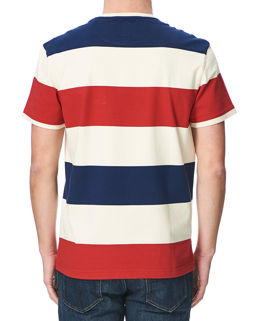 Herren | T-Shirts | Kent & Curwen | Stanley Striped Rose Logo Tee Multi