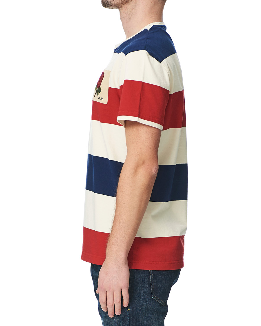 Herren | T-Shirts | Kent & Curwen | Stanley Striped Rose Logo Tee Multi