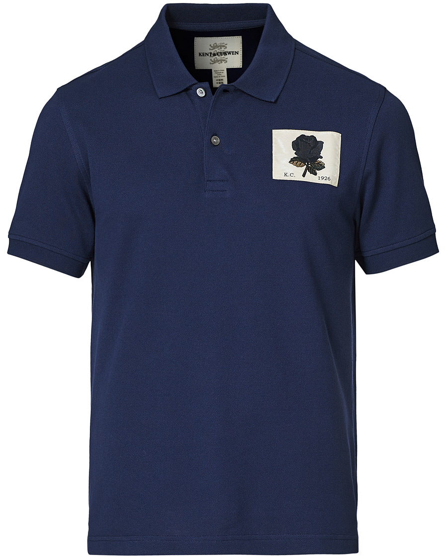 Herren | Poloshirts | Kent & Curwen | Small Rose Polo Navy
