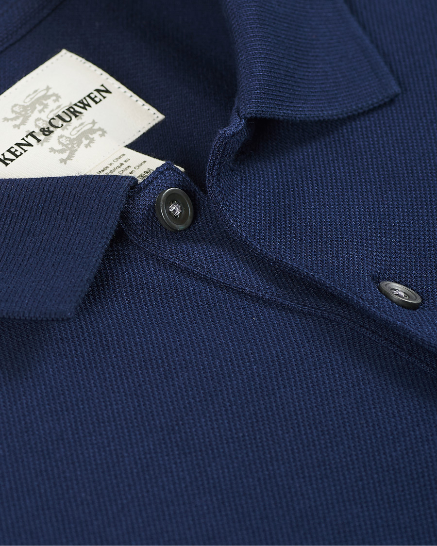 Herren | Poloshirts | Kent & Curwen | Small Rose Polo Navy