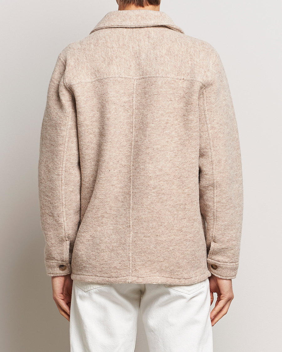 Herren | Jacken | A Day's March | Chaumont Heavy Wool Overshirt Sand