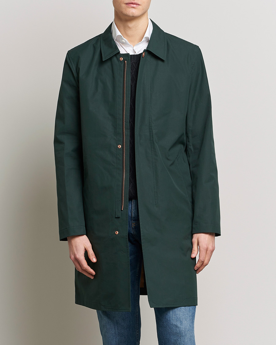 Herren | Jacken | Private White V.C. | Unlined Cotton Ventile Mac Coat 3.0 Racing Green