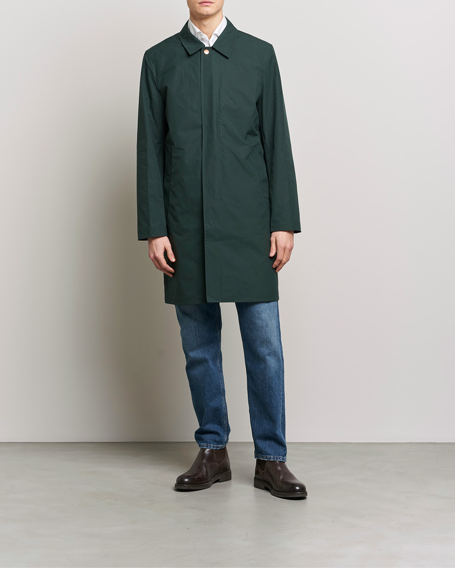 Herren | Jacken | Private White V.C. | Unlined Cotton Ventile Mac Coat 3.0 Racing Green