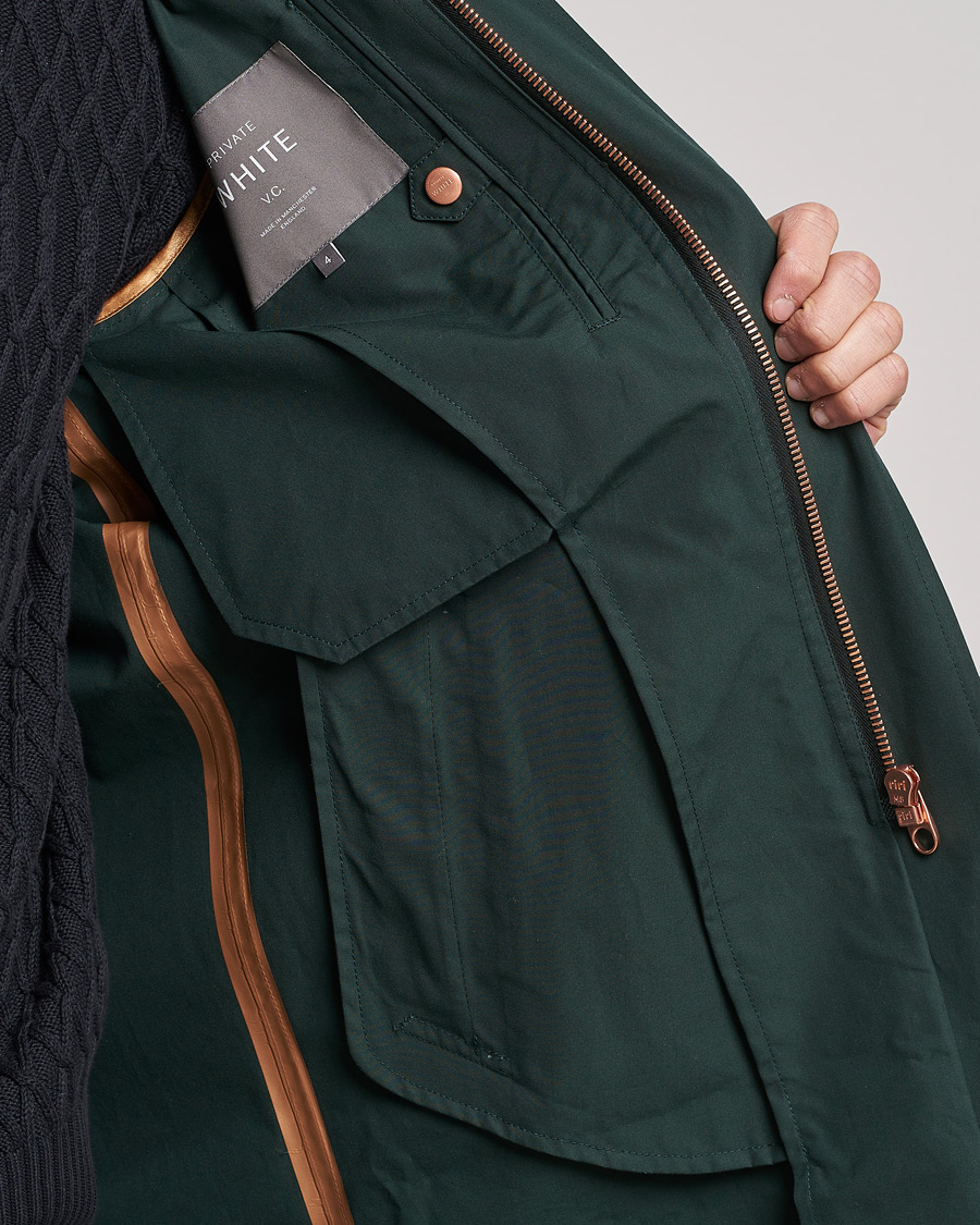 Herren | Jacken | Private White V.C. | Unlined Cotton Ventile Mac Coat 3.0 Racing Green