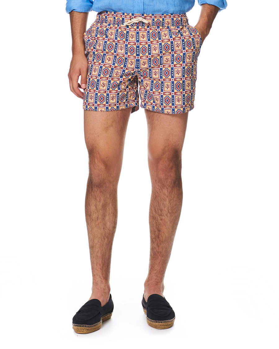 Herren | Badehosen | Ripa Ripa | Printed Swimshorts Red/Blue