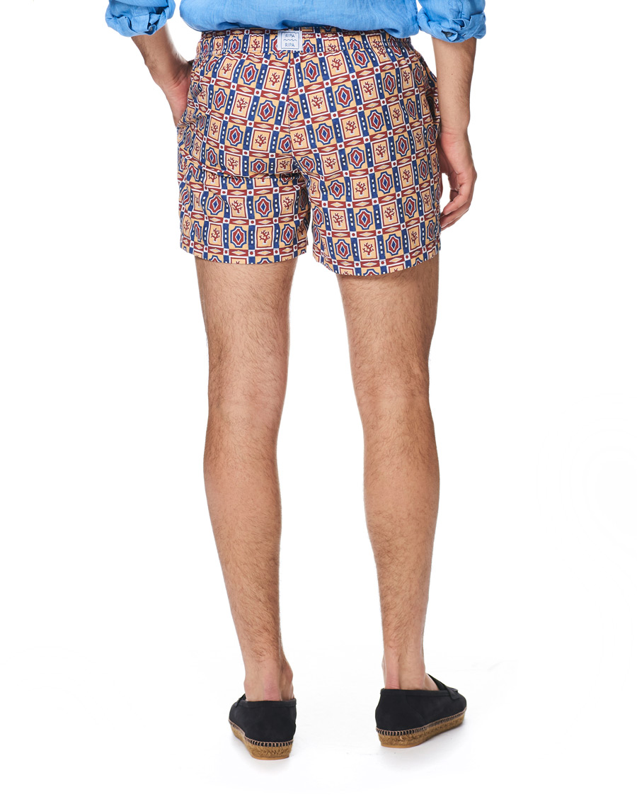 Herren | Badehosen | Ripa Ripa | Printed Swimshorts Red/Blue