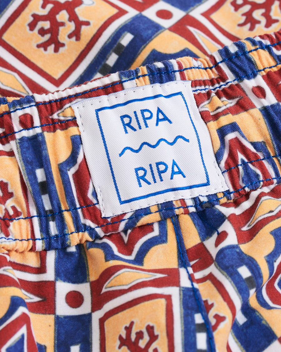 Herren | Badehosen | Ripa Ripa | Printed Swimshorts Red/Blue
