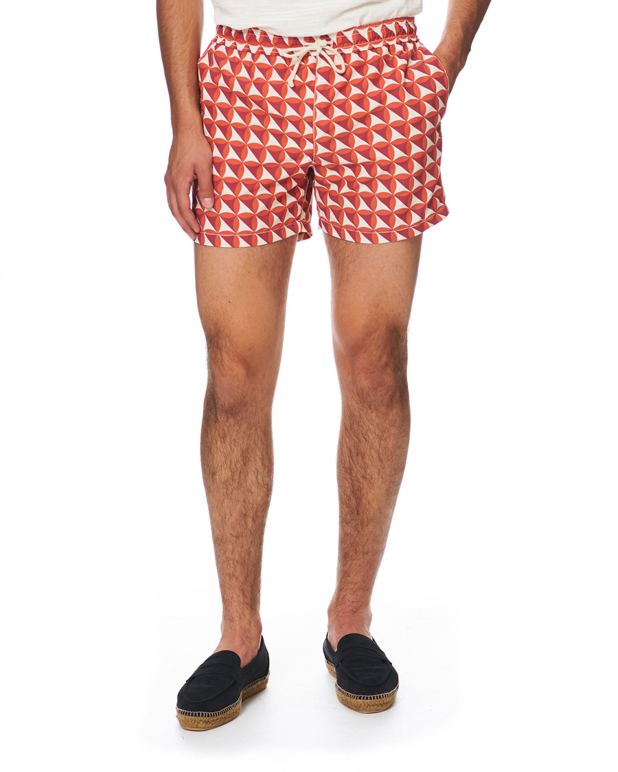 Herren | Badehosen | Ripa Ripa | Vele Printed Swimshorts Red