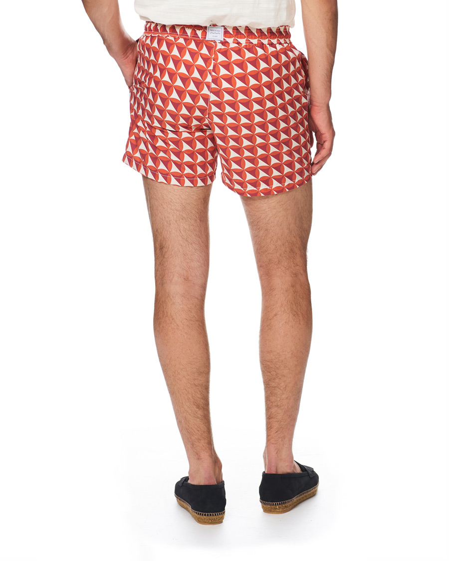 Herren | Badehosen | Ripa Ripa | Vele Printed Swimshorts Red