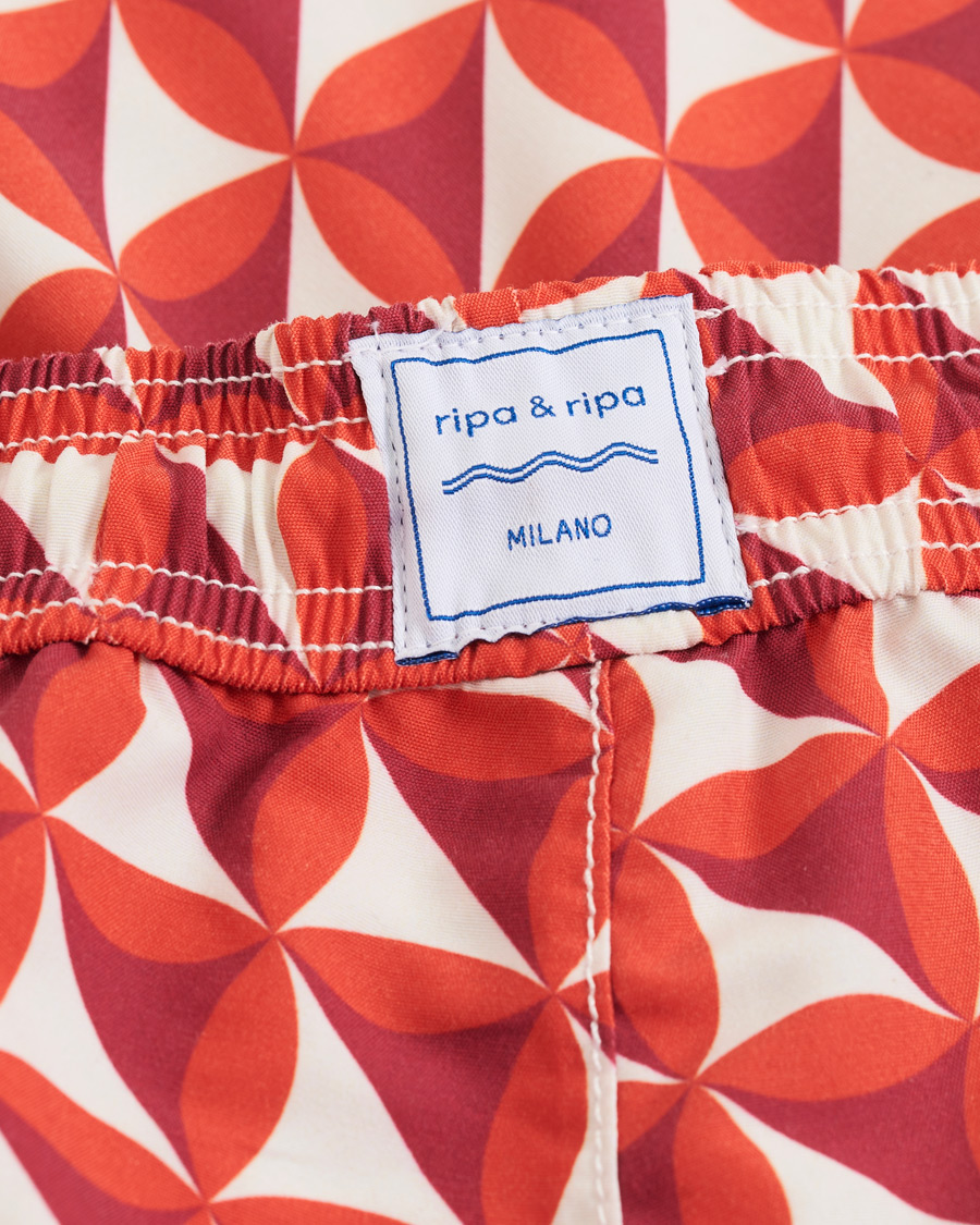 Herren | Badehosen | Ripa Ripa | Vele Printed Swimshorts Red