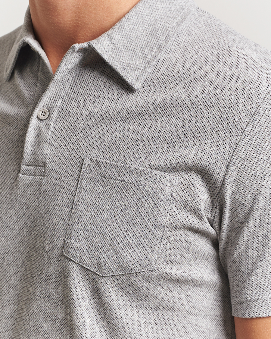 Herren | Poloshirts | Sunspel | Riviera Polo Shirt Grey Melange