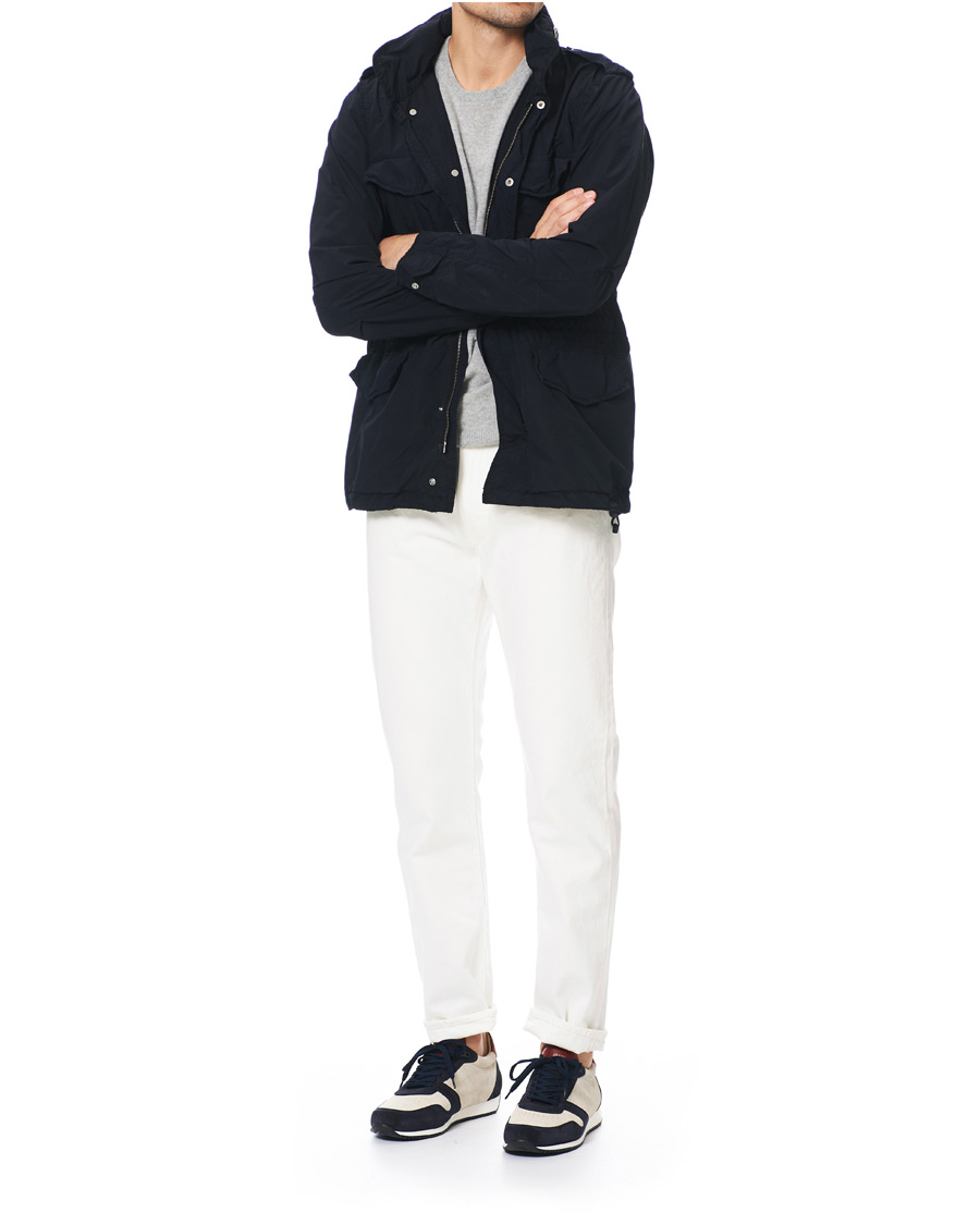 Herren | Zespà ZSP6 Suede Runner Sneakers Off White/Cerise | Zespà | ZSP6 Suede Runner Sneakers Off White/Cerise