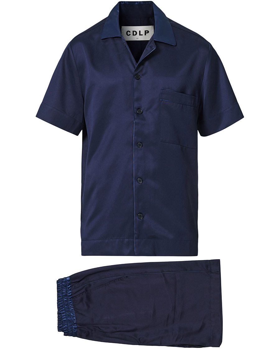 Herren | Schlafanzüge & Bademäntel | CDLP | Home Suit Short Sleeve Navy Blue