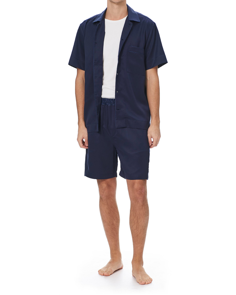 Herren | Schlafanzüge & Bademäntel | CDLP | Home Suit Short Sleeve Navy Blue