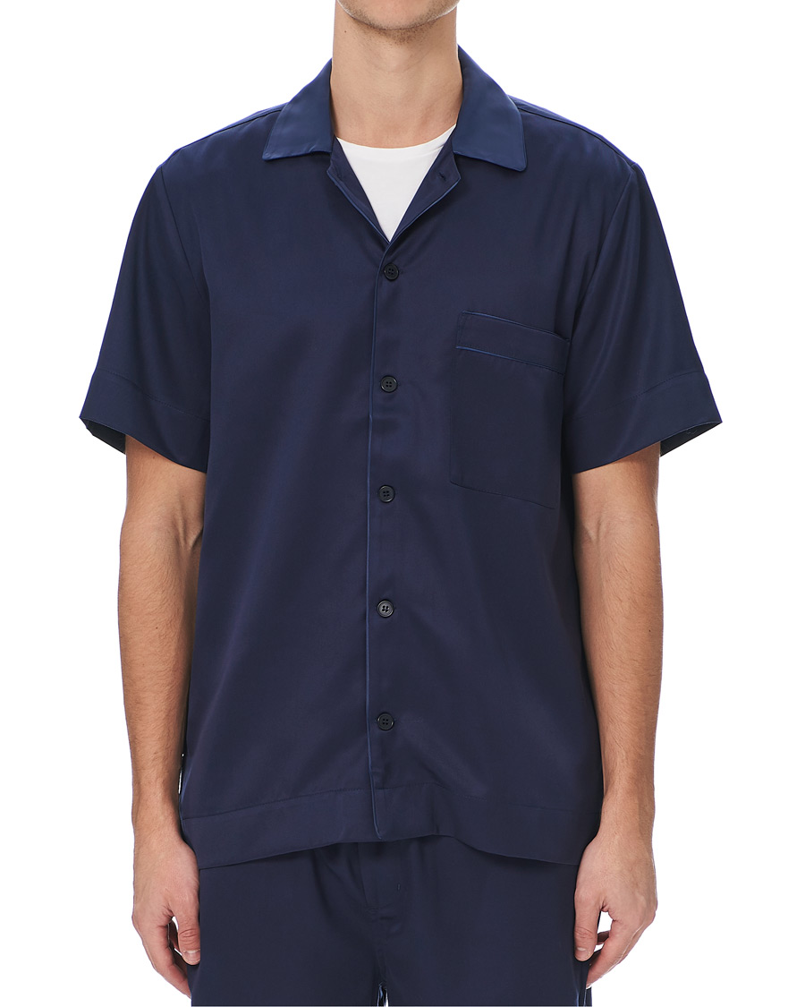 Herren | Schlafanzüge & Bademäntel | CDLP | Home Suit Short Sleeve Navy Blue