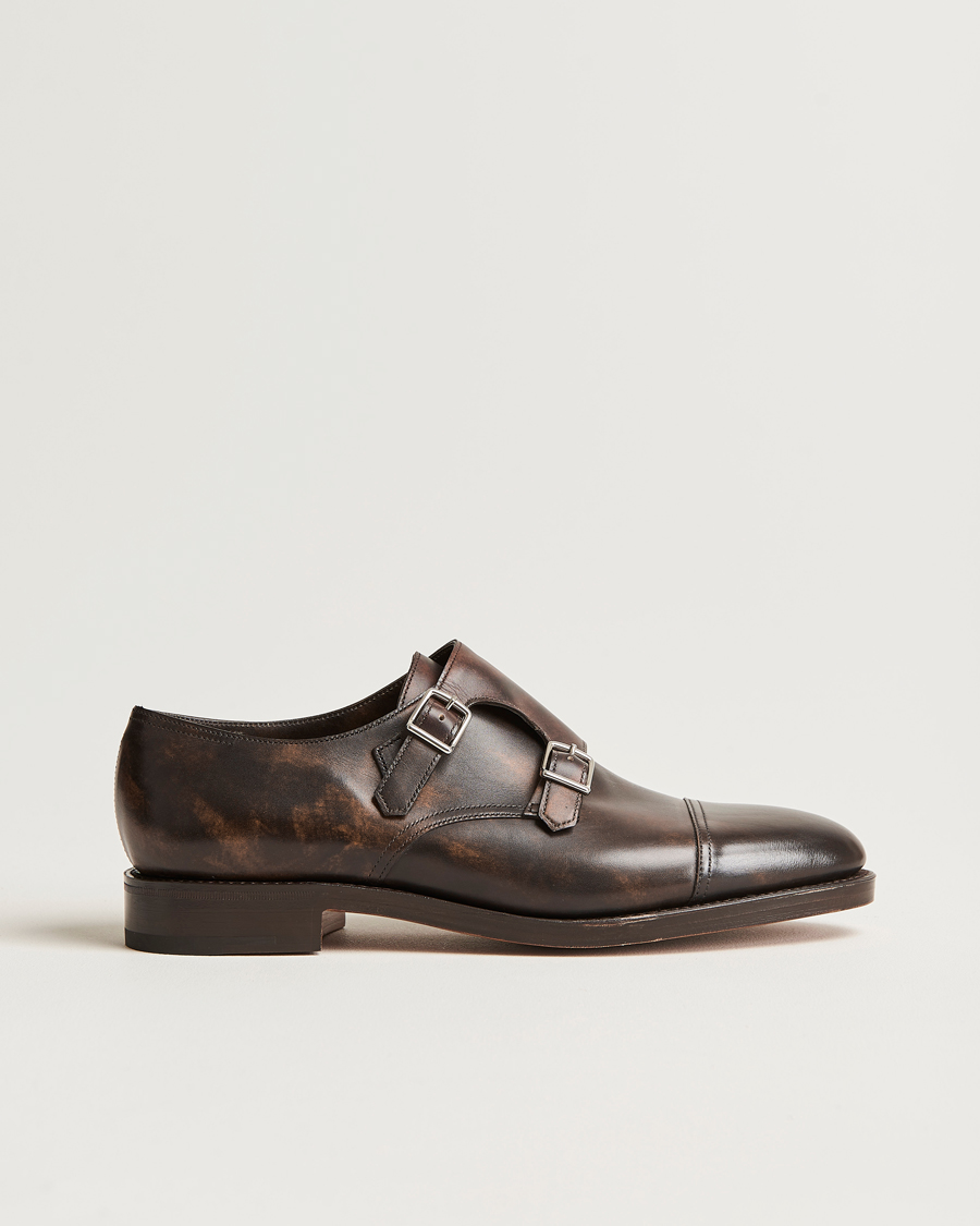 Herren | Monkstrap | John Lobb | William Double Monkstrap Dark Brown Calf