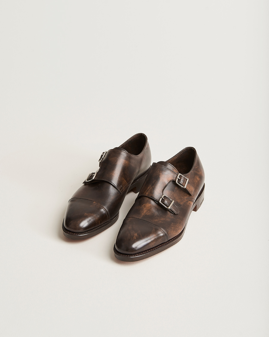 Herren | John Lobb William Double Monkstrap Dark Brown Calf | John Lobb | William Double Monkstrap Dark Brown Calf