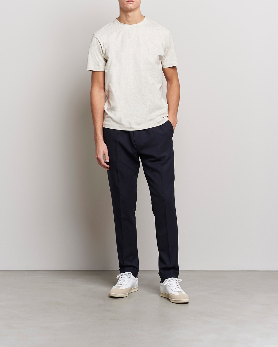 Herren | T-Shirts | Sunspel | Riviera Midweight T-Shirt Archive White