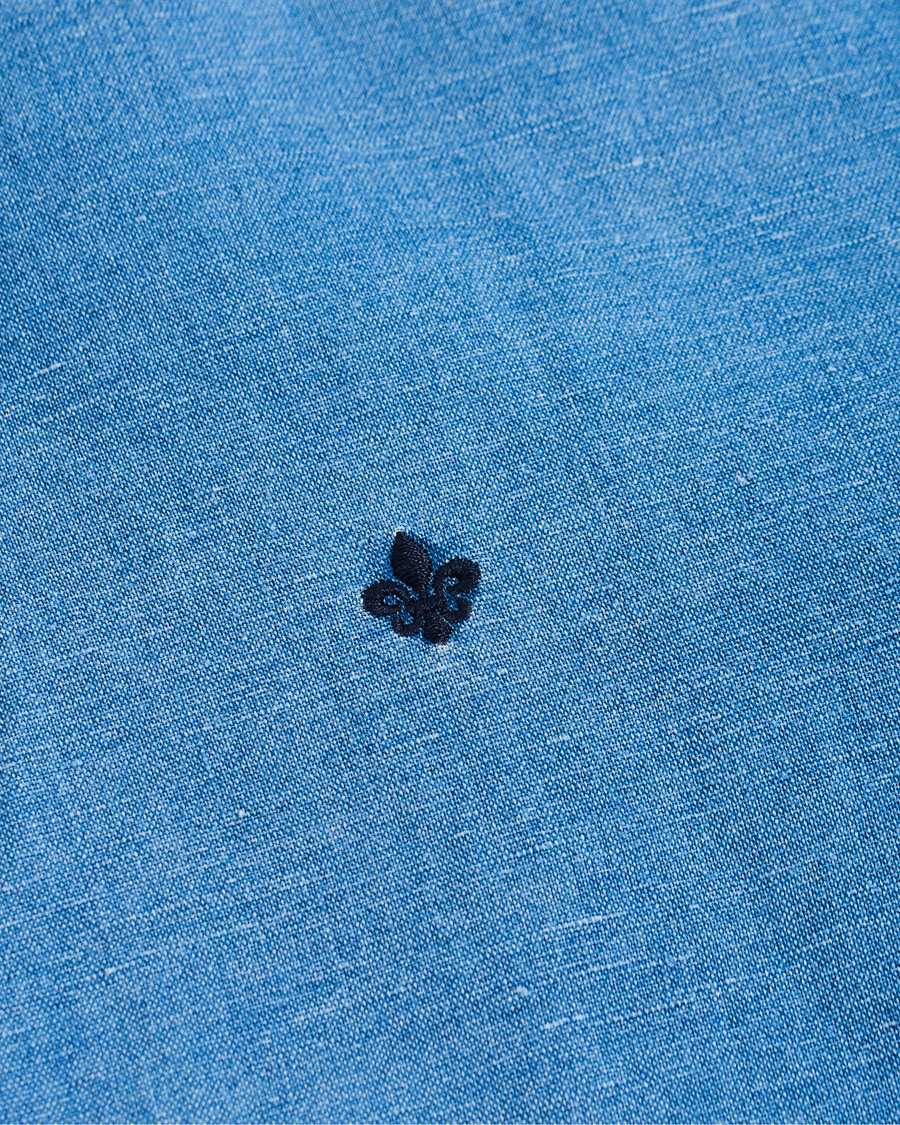 Herren | Hemden | Morris | Harold Denim Button Under Popover Shirt Blue