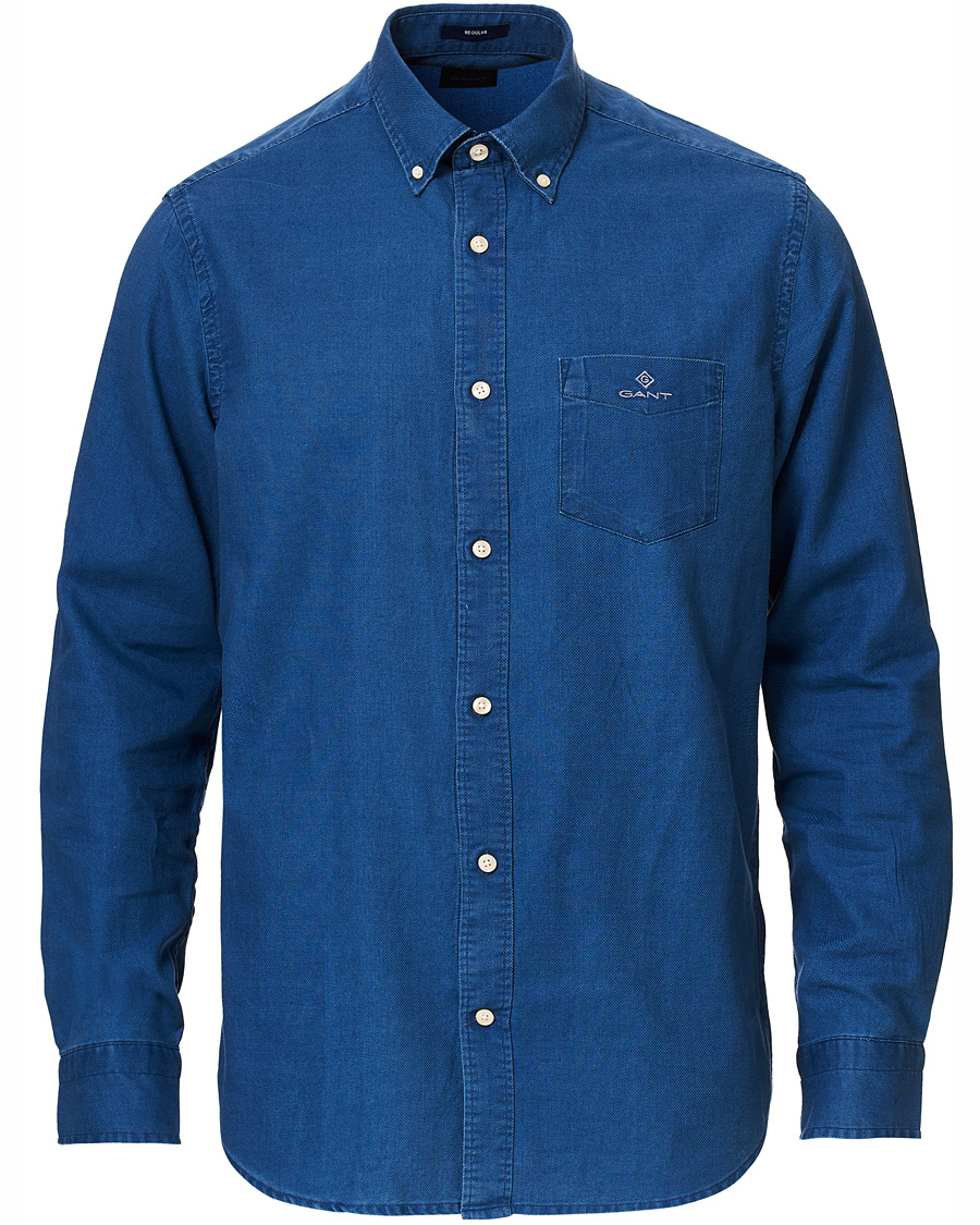 Herren | Hemden | GANT | Regular Fit Indigo Royal Oxford Shirt Blue