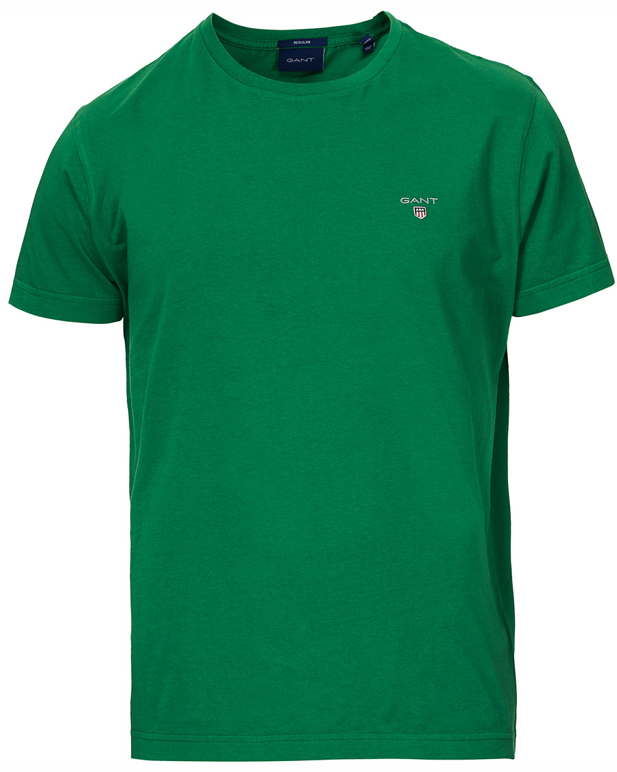 Herren | T-Shirts | GANT | Original Crew Neck Tee Amazon Green
