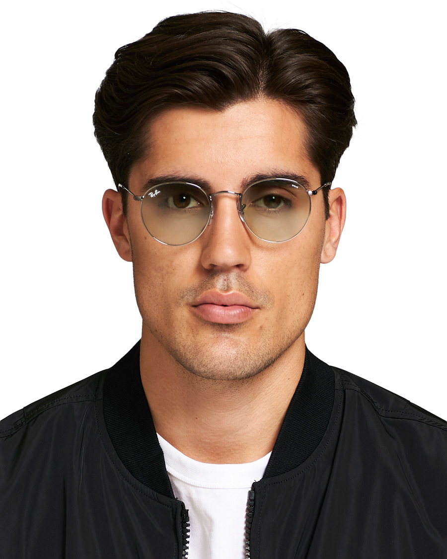 Herren | Ray-Ban 0RB3447 Round Metal Sunglasses Gunmetal/Light Green | Ray-Ban | 0RB3447 Round Metal Sunglasses Gunmetal/Light Green