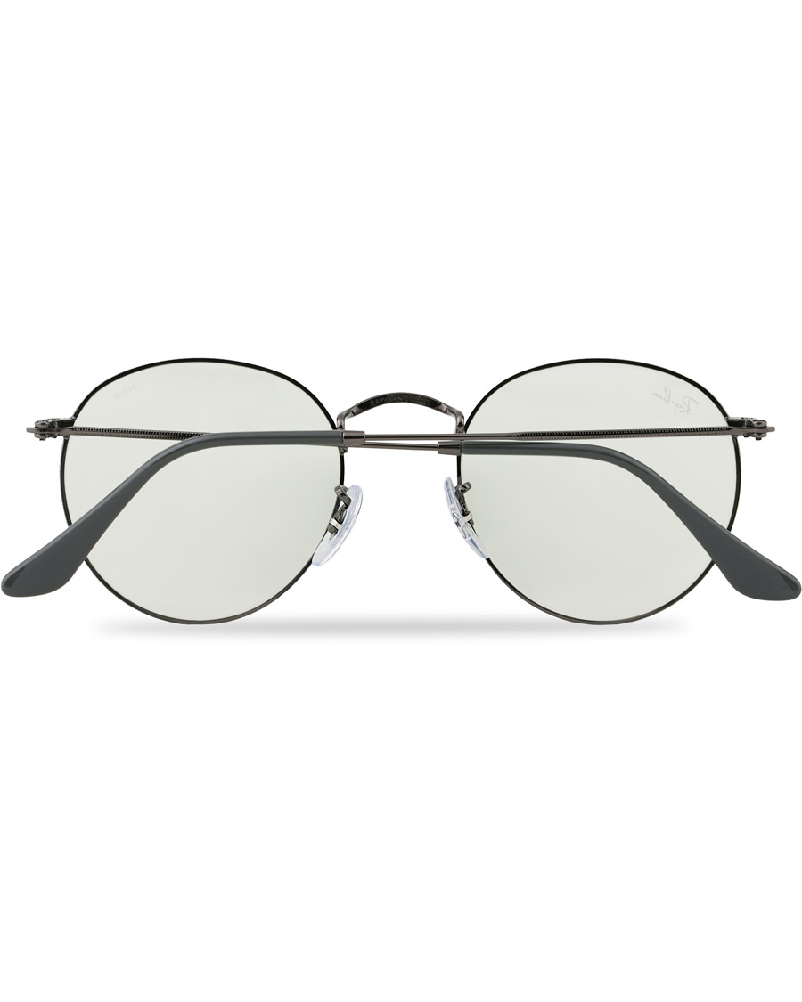 Herren | Ray-Ban 0RB3447 Round Metal Sunglasses Gunmetal/Light Green | Ray-Ban | 0RB3447 Round Metal Sunglasses Gunmetal/Light Green