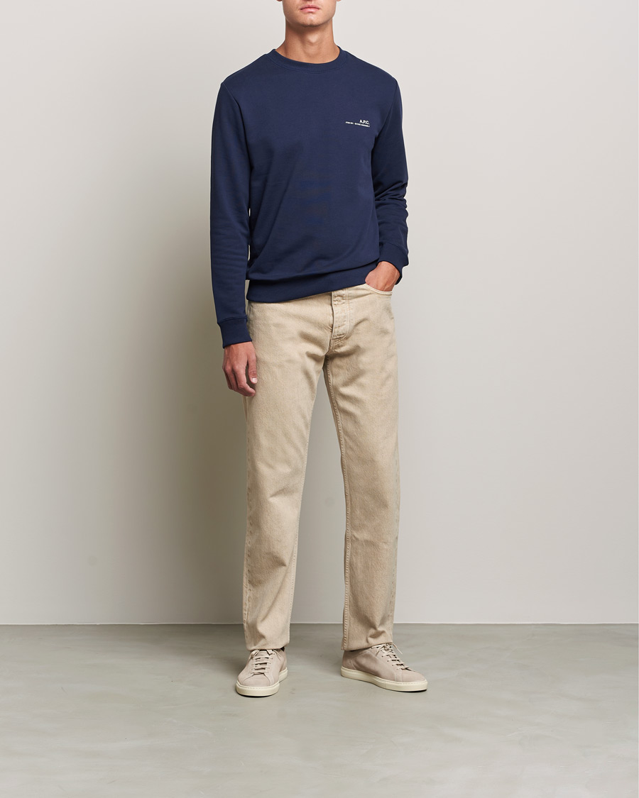 Herren | Pullover | A.P.C. | Item Crew Neck Sweatshirt Navy