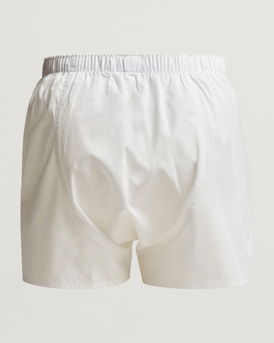 Herren | Unterhosen | Sunspel | Classic Woven Cotton Boxer Shorts White