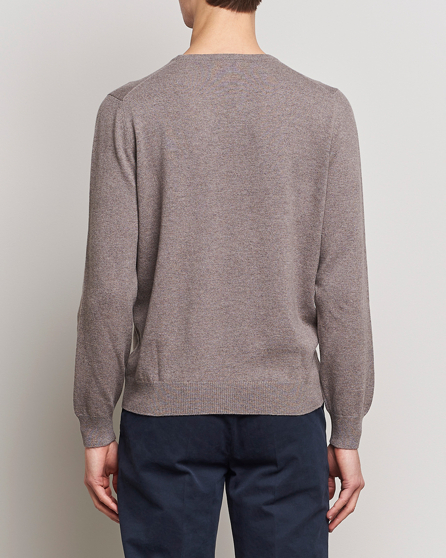 Herren | Pullover | Gran Sasso | Wool/Cashmere Crew Neck Mud Brown