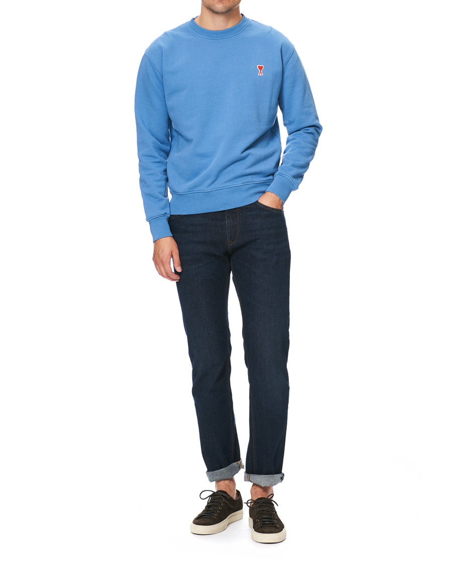 Herren | Pullover | AMI | Heart Logo Sweatshirt Blue