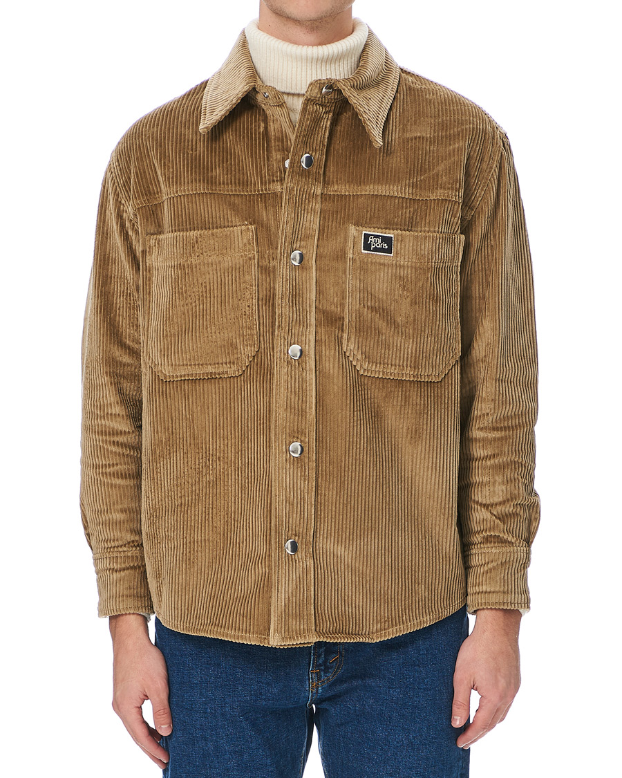 Herren | Jacken | AMI | Corduroy Shirt Jacket Olive