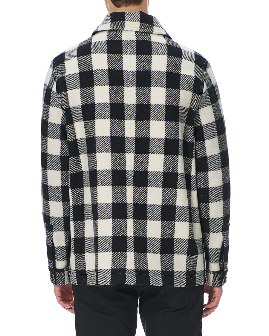 Herren | Jacken | AMI | Overcheck Flannel Shirt Jacket Black/White