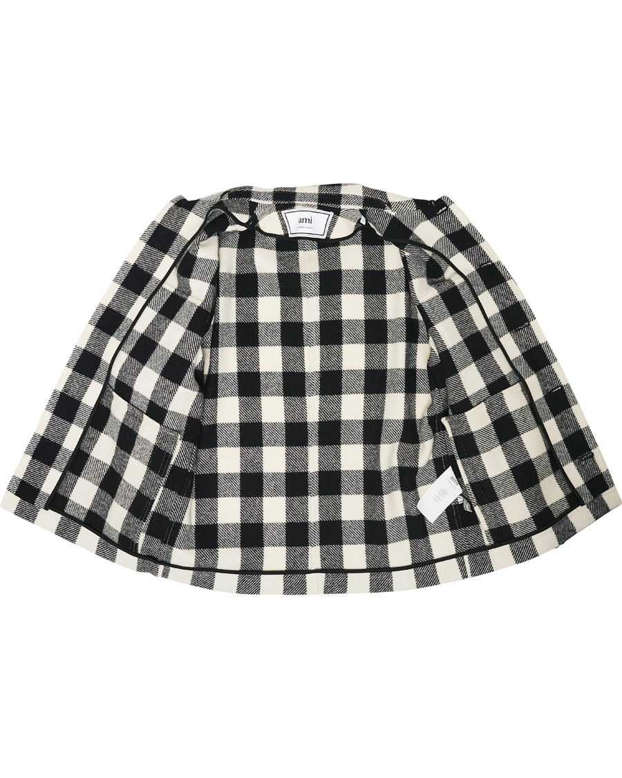 Herren | Jacken | AMI | Overcheck Flannel Shirt Jacket Black/White