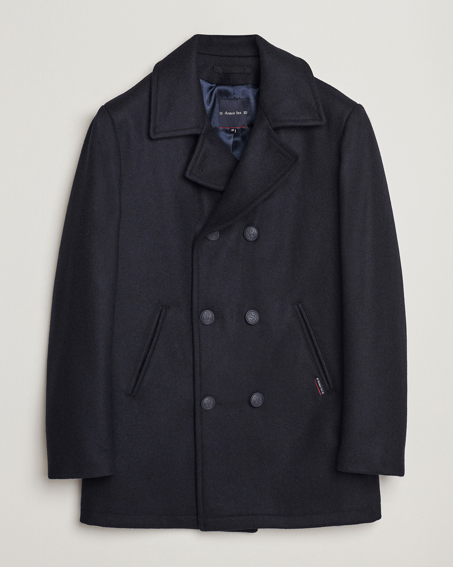 Herren | Jacken | Armor-lux | Kermor Wool Peacoat Navy 46