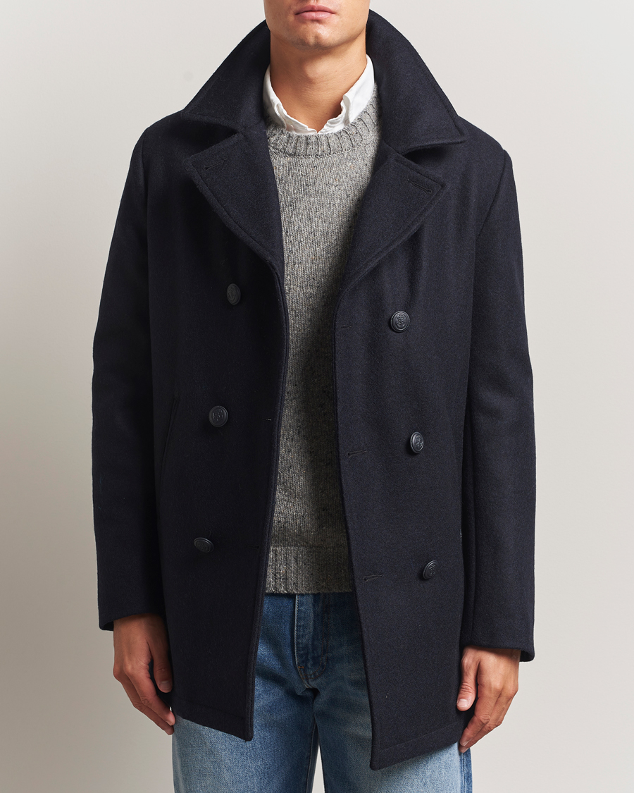 Herren | Jacken | Armor-lux | Kermor Wool Peacoat Navy 46