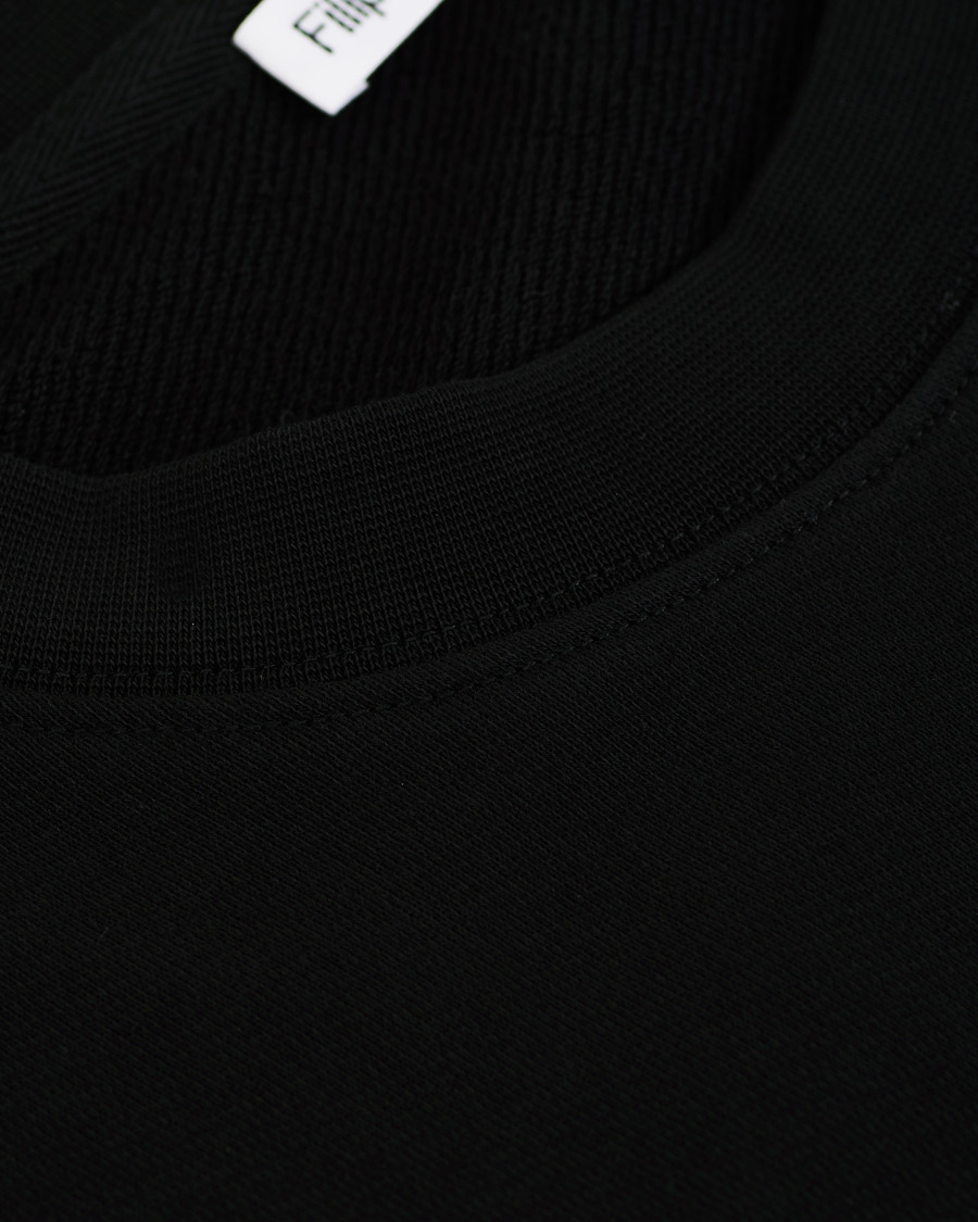 Herren | Pullover | Filippa K | Gustaf Cotton Sweatshirt Black