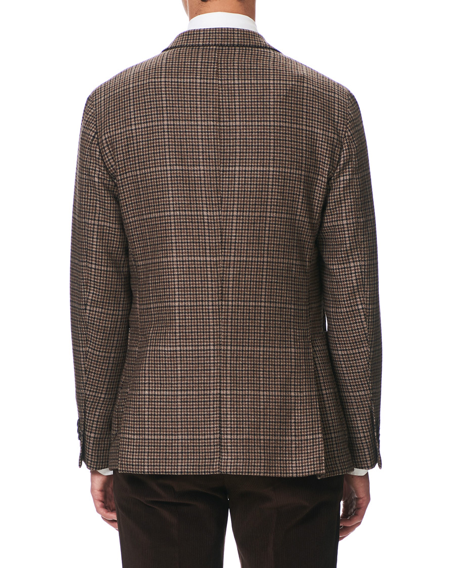 Herren | Sakkos | Boglioli | K Jacket Houndstooth Blazer Brown