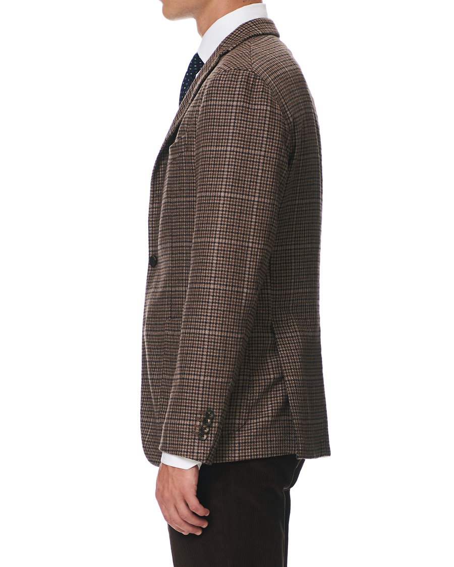 Herren | Sakkos | Boglioli | K Jacket Houndstooth Blazer Brown