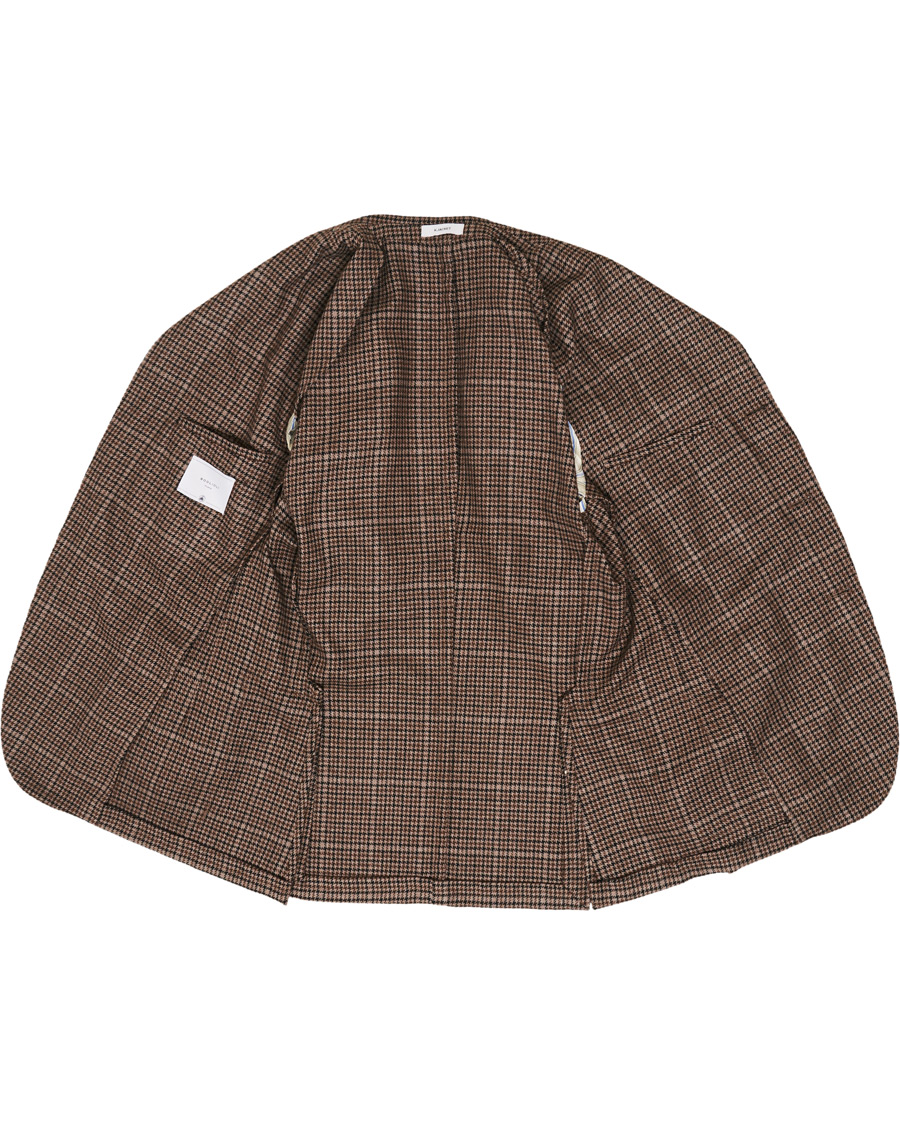 Herren | Sakkos | Boglioli | K Jacket Houndstooth Blazer Brown