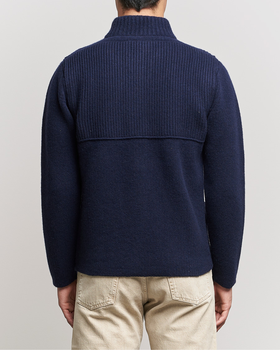 Herren | Pullover | Inis Meáin | Heavy Wool Cardigan Navy