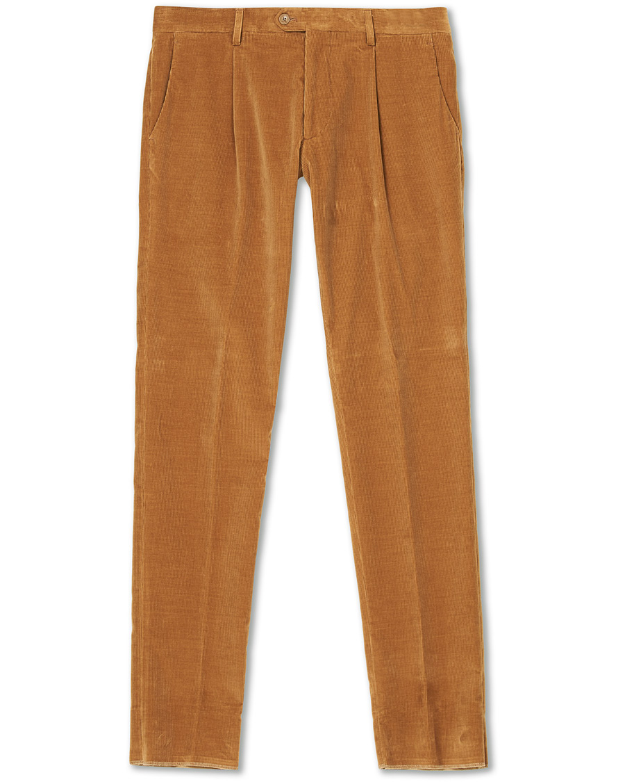 Herren | Hosen | Etro | Pleated Corduroy Trousers Khaki