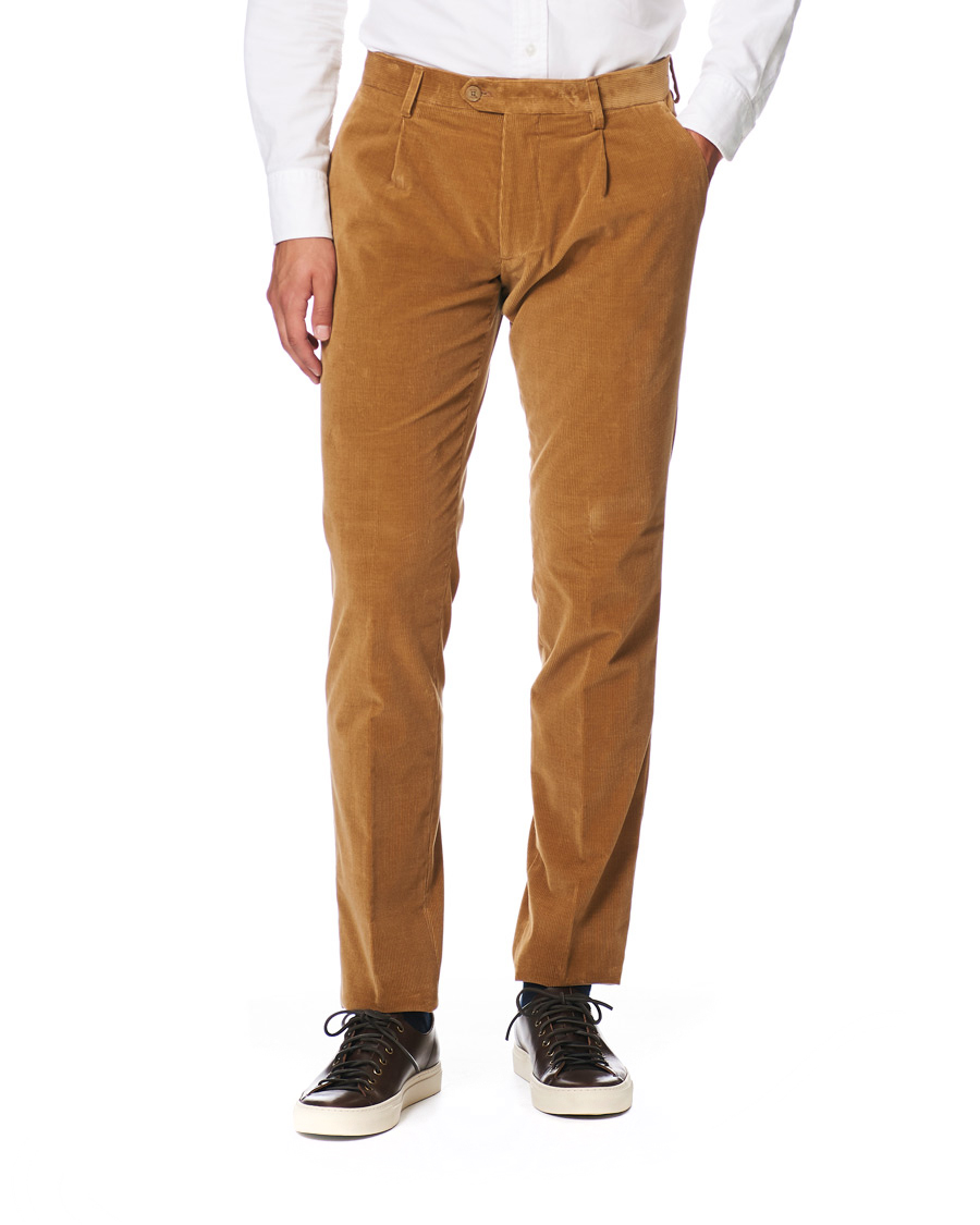 Herren | Hosen | Etro | Pleated Corduroy Trousers Khaki