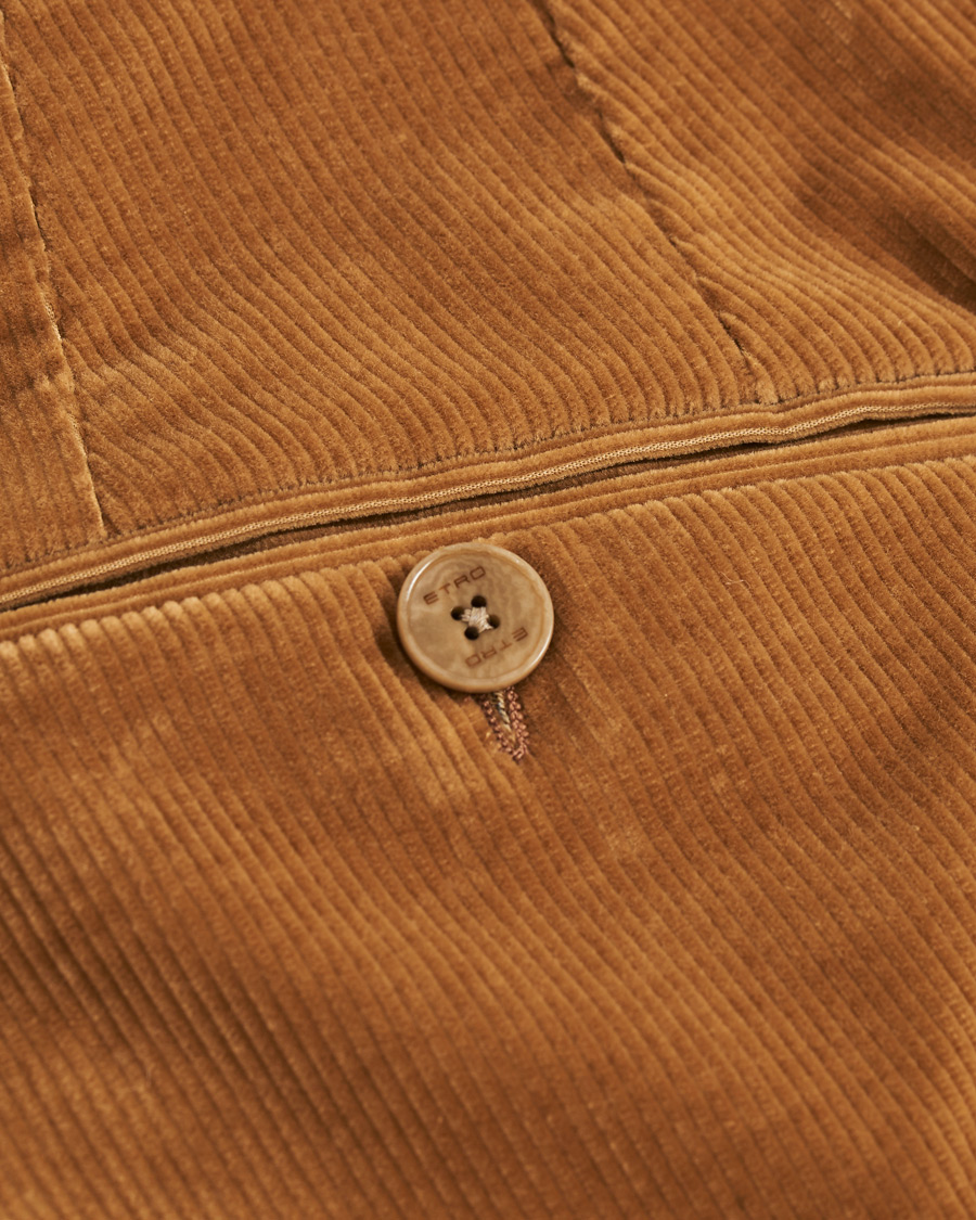 Herren | Hosen | Etro | Pleated Corduroy Trousers Khaki